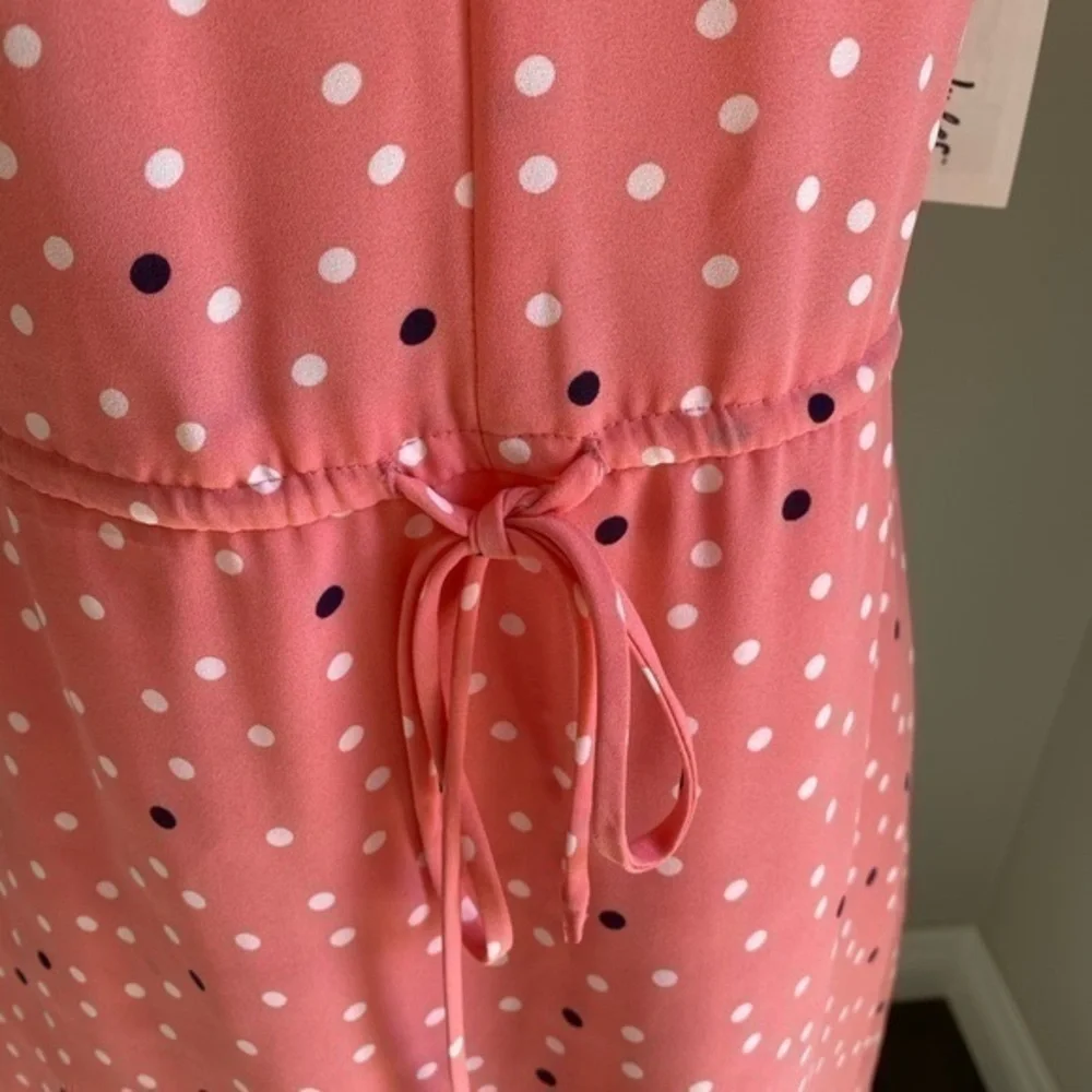 Maison Jules Pink Polka Dot Dress Size XS NWT - Picture 3 of 6
